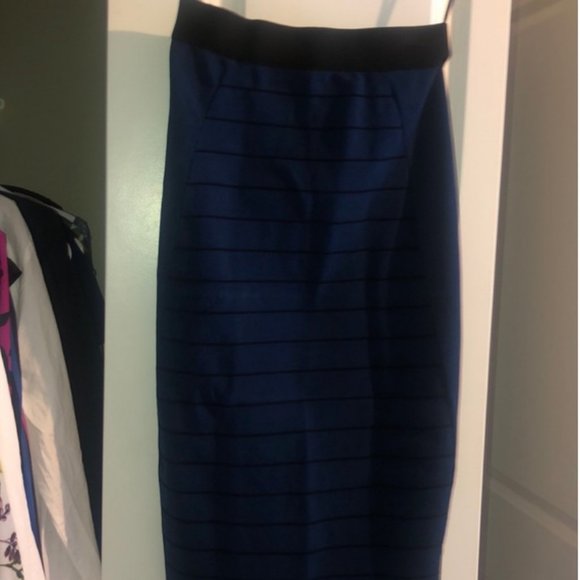 ted baker blue Sashaey Ottoman Knit Skirt 2 nwot - Picture 6 of 7